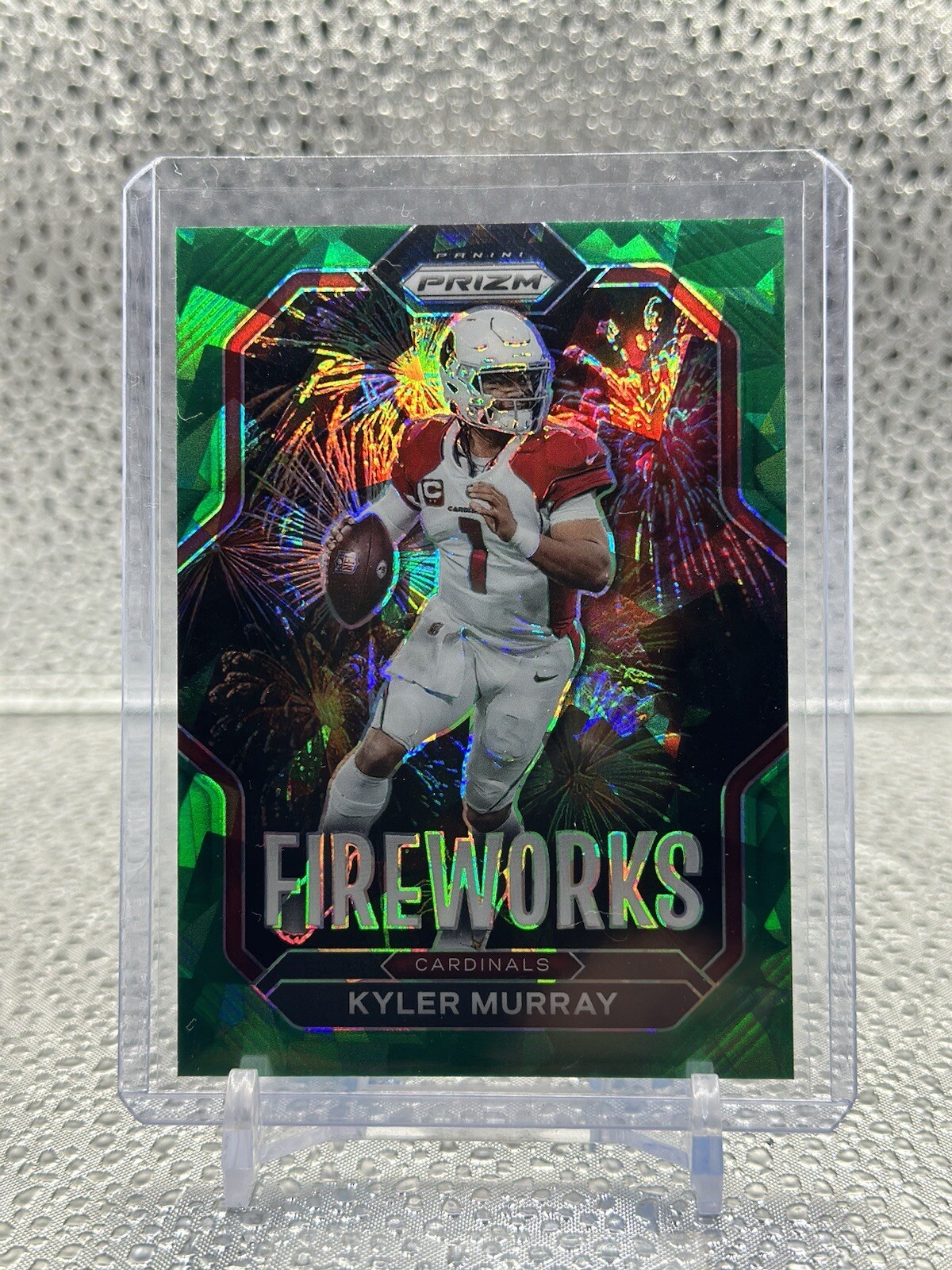 2022 Prizm Kyler Murray Fireworks Green Cracked Ice #F-6 Arizona Cardinals QB