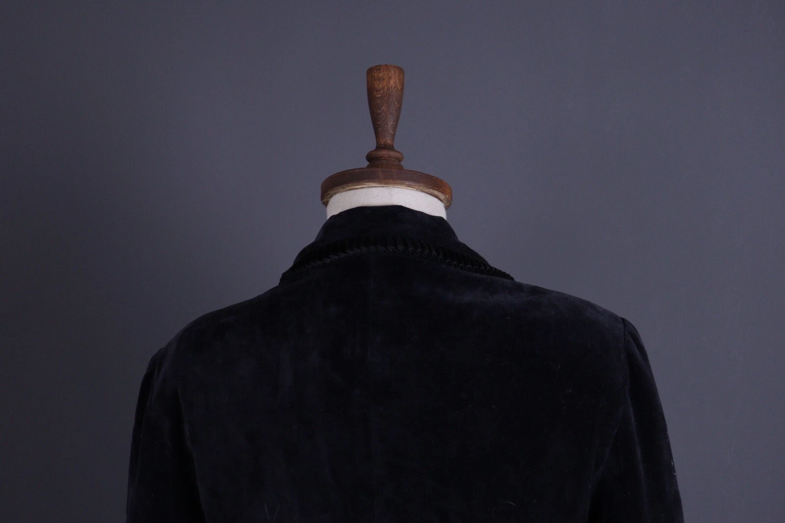 Giacca blazer Kenzo Jungle vintage nera velluto con bottoni taglia US 6