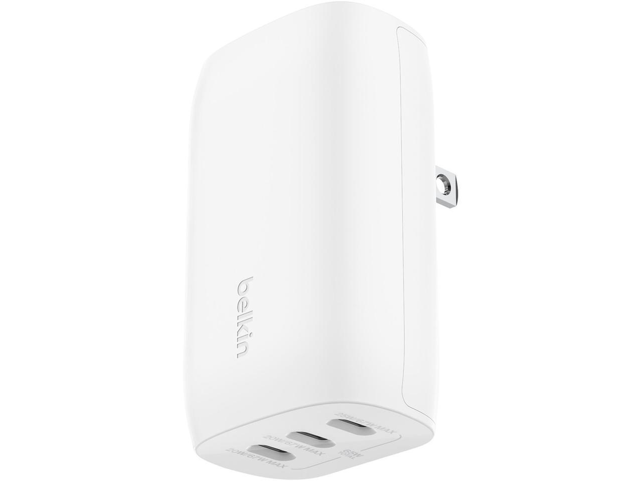 Belkin 67W 3-Port USB-C Wall Charger with PD 3.1 Fast Charging
