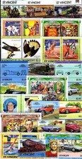 Saint Vincent 200 timbres différents