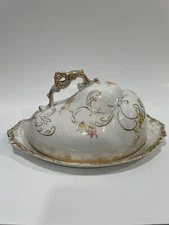 Antique Warwick Cheese Keeper (plate & dome)