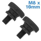 <!--F#f_0-->2pcs M8 x 10mm Black Steel Thumb Screws Knurled Head Nut Lock Clamp Hand Tighten<!--F/-->