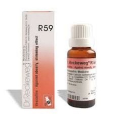 5 Packs Dr. Reckeweg Germany Homeopathic R 59 - Weight Loss Drops 22ml