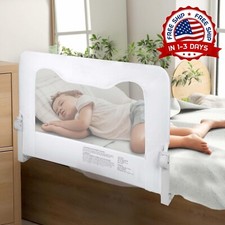 Barandal Seguridad Infantil Baranda De Metal Para Cama De Ni os Blanca NEW US