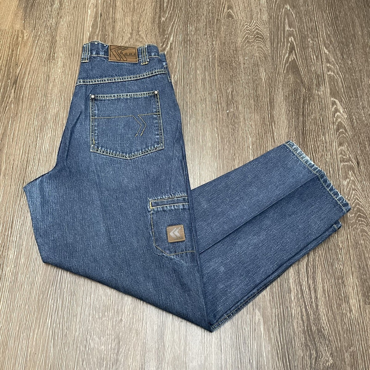 Vintage Karl Kani Jeans Mens 36x33 Blue Baggy Hip Hop 90s Tupac 