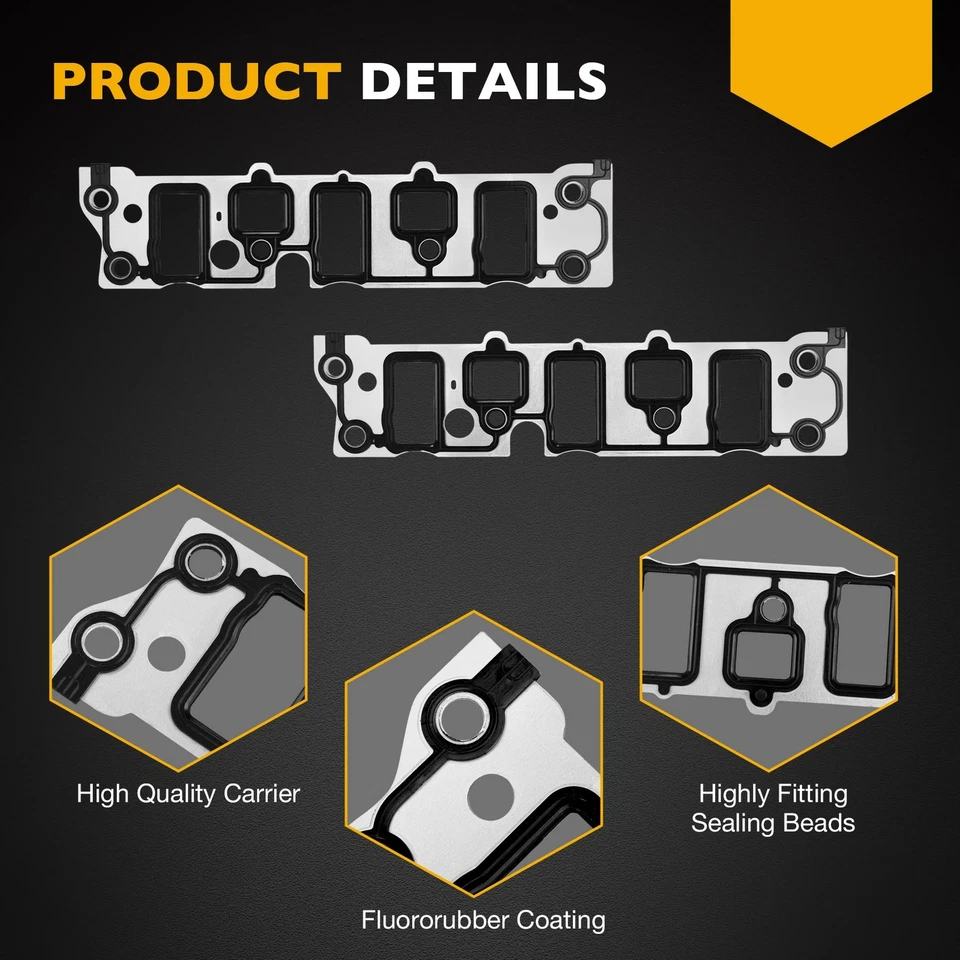 Juego de juntas de colector de admisión de motor de 3,8 L para 95-09 Buick Chevy Oldsmobile Pontiac Foto 3 de 4
