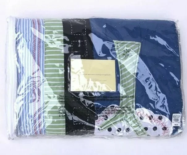 Новый Pottery Barn Kids ФЕРМЕРСКАЯ НАШИВКА Кроватка ЛОСКУТНОЕ ОДЕЯЛО малыш КОРОВА ОВЦА СВИНЬЯ Сельскохозяйственные Животные - Изображение 3 из 3