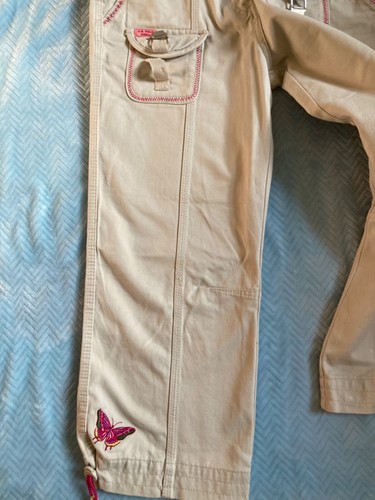 Vintage 90s Y2K US Polo Assn Girl's 16 embroidered adjustable bling pants - Picture 6 of 23