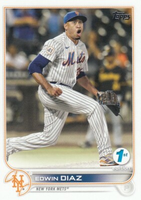 EDWIN DIAZ TOPPS FIRST 1ST EDITION BASE NEW YORK METS #267 2022 22