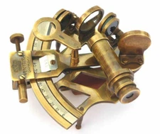 Antique Sextant 4" Brass Nautical Vintage Antique Collectible Decor 4 Inch Gift