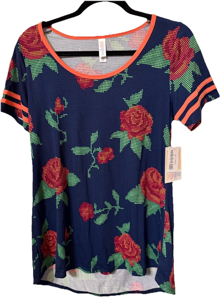 Lote - 6 Camisetas LulaRoe Clásicas XS ARTÍCULOS EXTRA INCLUIDOS Floral, Cachemira, Pixel Foto 2 de 4