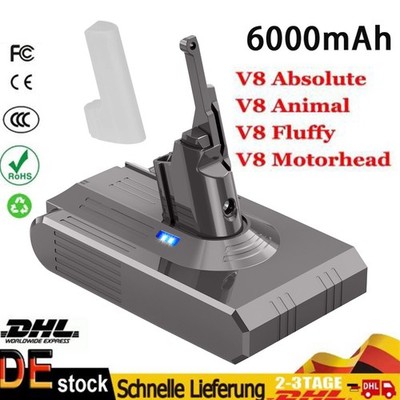 6000mAh Akku Für Dyson V8 SV10 Ersatzakku Animal Motorhead Absolute Staubsauger