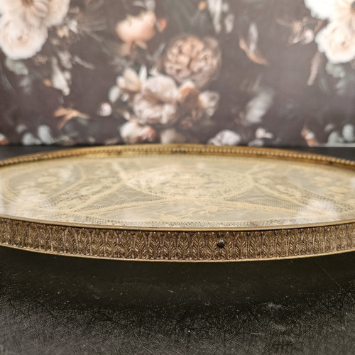 Antique E & J Empire Art Gold Vanity Set w/ Tray – Jeweled Gilded Glass Perfume - Picture 24 of 24