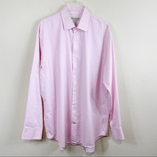Banana Republic Pink Striped Dress Shirt Sz XL