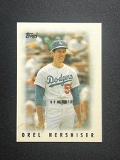 1986 Topps Major League Leaders Minis #45 Orel Hershiser