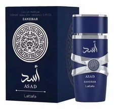 Asad Zanzibar for Men EDP 3.3 / 3.4 oz New in Box USA Shipping Arabic Perf