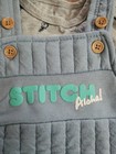 Disney Stitch Quilted Overall Set 6-9M — photo 3