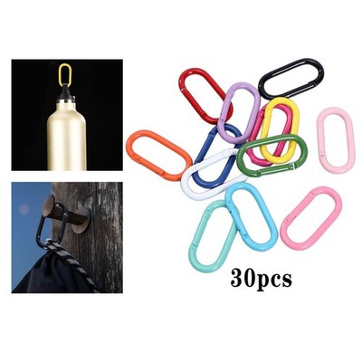 Bunte Karabiner 30x Snap Clip Lock Hook Quick Link Schlüsselanhänger für