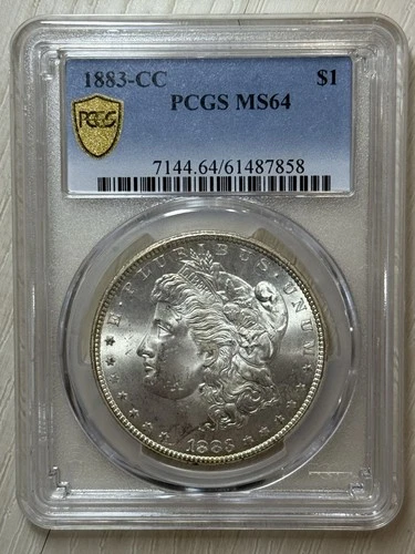 1883 CC Morgan Silver Dollar PCGS MS-64