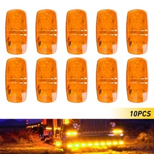 2X Amber Side Marker Lights 6" LED Truck Buses Clearance Light Turn Signal Light