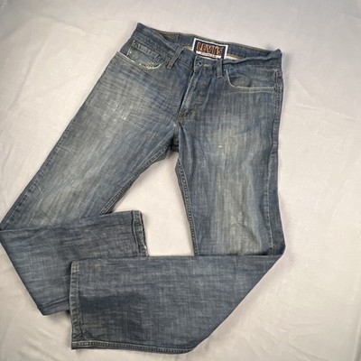 Levi's 514 Slim Straight Jeans Men's 32x32 Distressed Blue Denim 100% Cotton