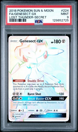 Genesect-GX graded PSA 9 for sale on eBay