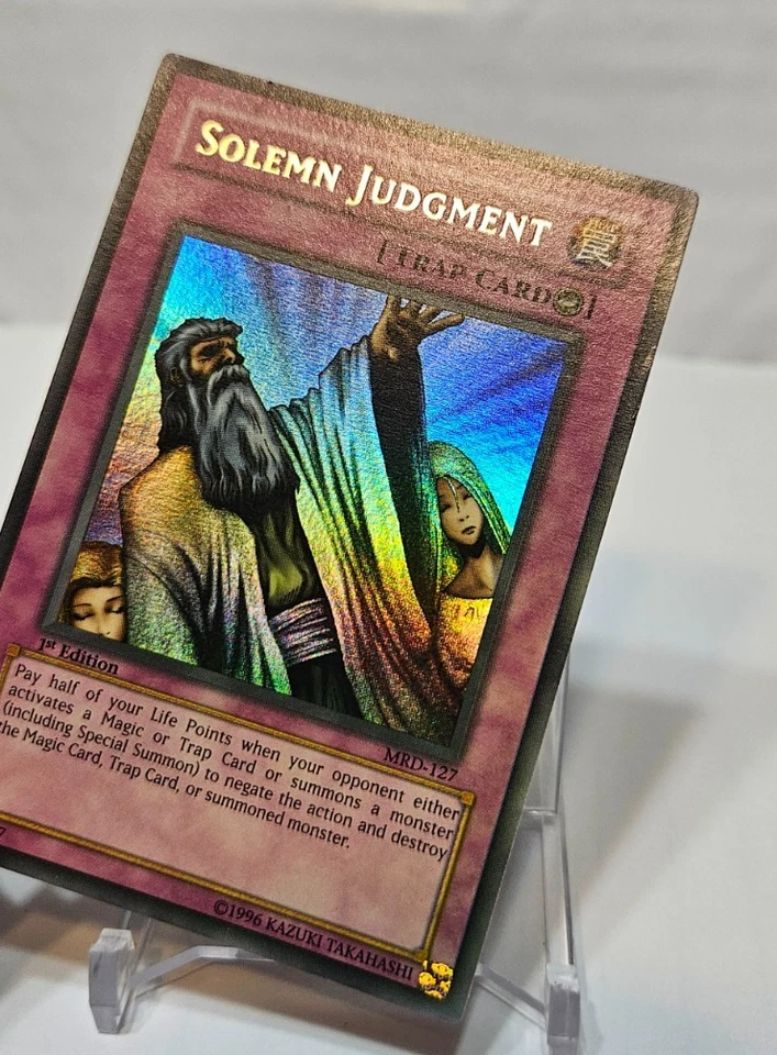 Solemn Judgment MRD-127 Ultra Rare 1st Edition Yugioh 7978 - Image 4 of 4