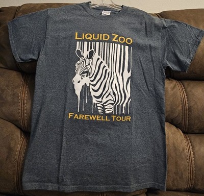 Liquid Zoo Farewell Tour Tshirt Size Medium Gray RARE!!!!