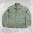 VTG WW2 P44 HBT Twill Jacket 13-Star Mens Medium THRASHED MISSING BUTTONS