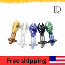 2 -Pack  Assorted Color Ball-Shaped UFO Glass Lids – Durable & Stylish Covers