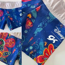 Disney GK CS Compression Shorts Gymnastics Dance Cheer Floral 0136