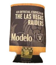 Las Vegas Raiders NFL Modelo Can Coozie Beer Soda Sleeve Black Silver New Gift