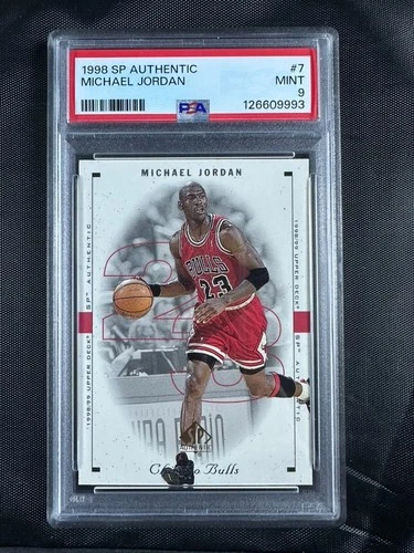 1998-99 SP Authentic Michael Jordan #7 PSA 9 HOF Chicago Bulls BEAUTIFUL CARD