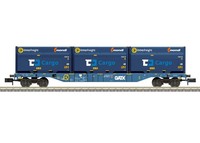 Trix 18434, Containertragwagen Innofreight, Gatx, Neu & Ovp, N