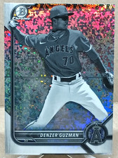 Denzer Guzman 2022 Bowman Chrome - Black and White Mini-Diamond Refractor MISCUT