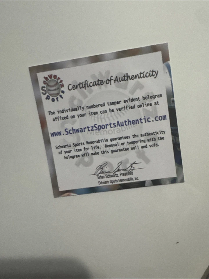 Jim Parker HoF ‘73 AUTO Photo Schwartz Sports Memorabilia Authenticated AUTO - Image 4 of 4