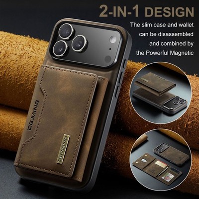 Hülle Für iPhone 17 16 15 14 13 12 Pro Max Handy Tasche Leder Wallet Schutz Case