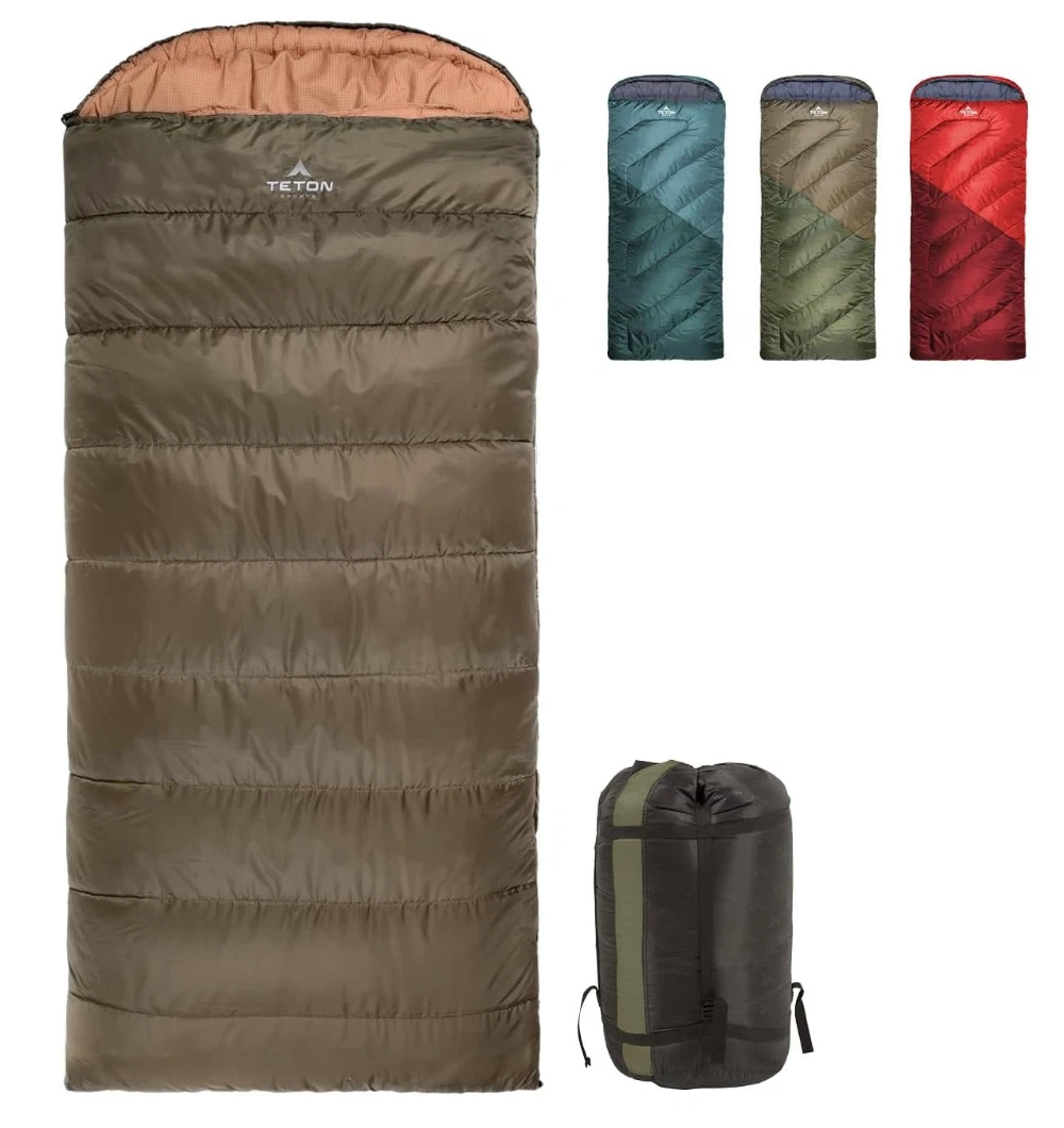 Teton Celsius Regular, 0F Degree Sleeping Bags, All Weather Bag, Left Zip