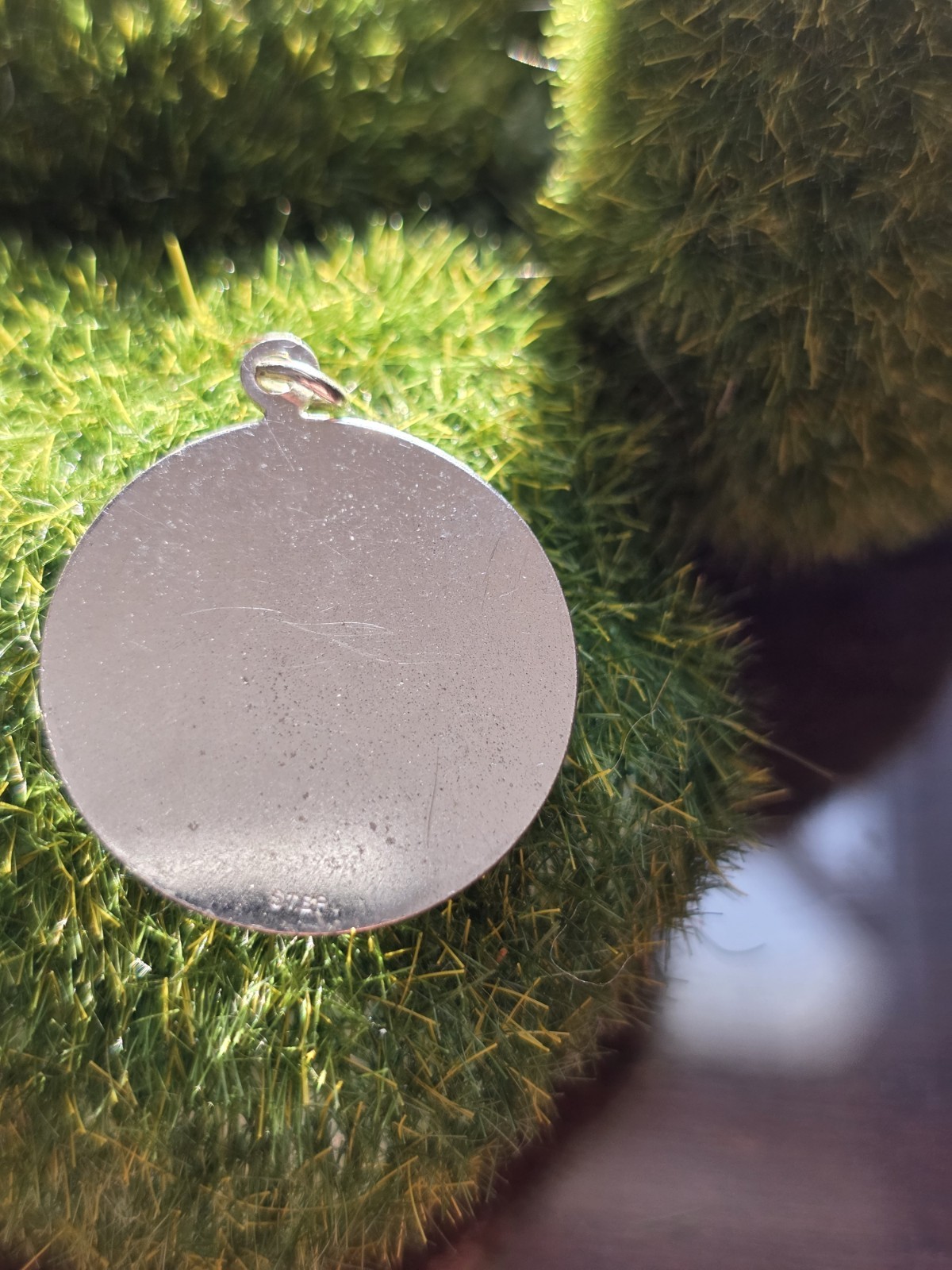 Sterling Silver 925 Mother Cursive Script Round C… - image 3