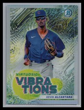 2022 Bowman Baseball #VV-11 Kevin Alcantara Virtuosic Vibrations Chicago Cubs