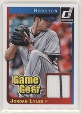 2014 Panini Donruss Game Gear Jordan Lyles #10 0a4r