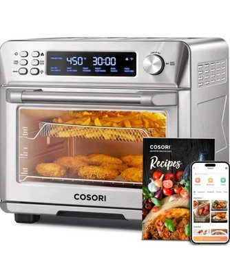 Cosori Versatile Smart 12-in-1 Air Fryer & Toaster Oven, 26QT Capacity, Silver
