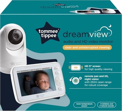 Tommee Tippee Dreamview Audio und HD Babyphone Neu