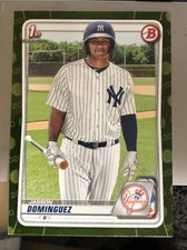 2020 BOWMAN PROSPECTS GREEN CAMO 1ST JASSON DOMINGUEZ NEW YORK YANKEES #BP-8