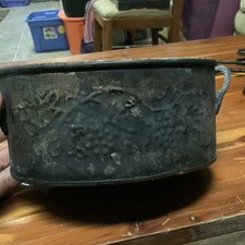 VTG Hosley Brass Planter Classic Collection Beautiful Patina Made In USA