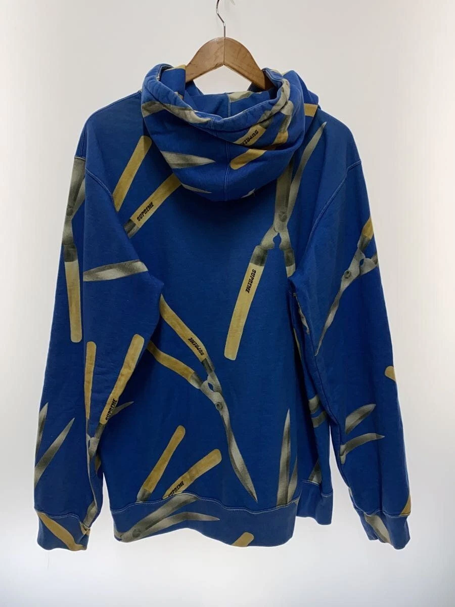 Felpa Supreme con cappuccio XL cotone blu usata