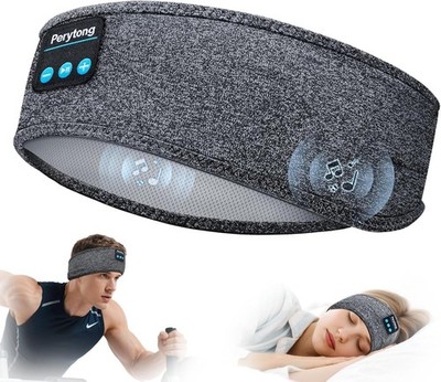 Bluetooth Headband, Cozy Wireless Band Sleep Headphones Sleep Mask