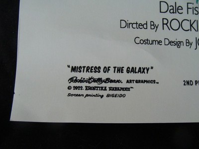 Rockin'Jelly Bean Erostika MISTRESS OF THE GALAXY Poster S/N 708