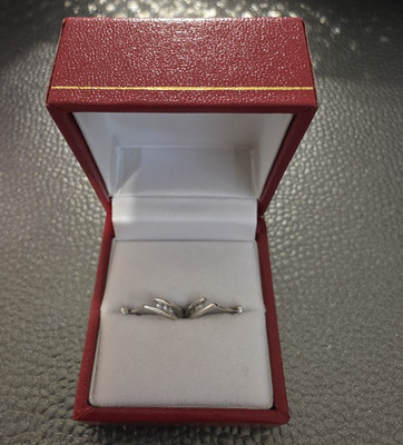 10K White Gold Diamond Hoop Earrings with Leverback Closure