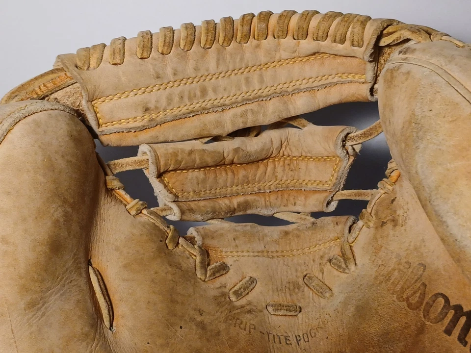 Antiguo Guante de Colección Wilson A2000 Catchers Lanzamiento Rápido Softbol Juego Listo Brokin In Foto 4 de 4